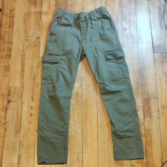 Cat & Jack Green Cargo Pants Size 14 Cotton Utility - Picture 1 of 7